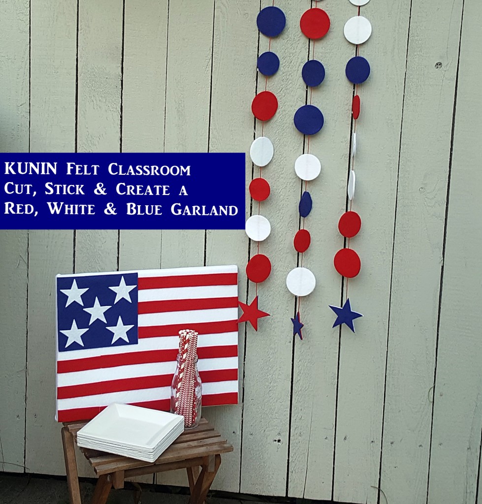 DQ Red, White, Blue Garland P1