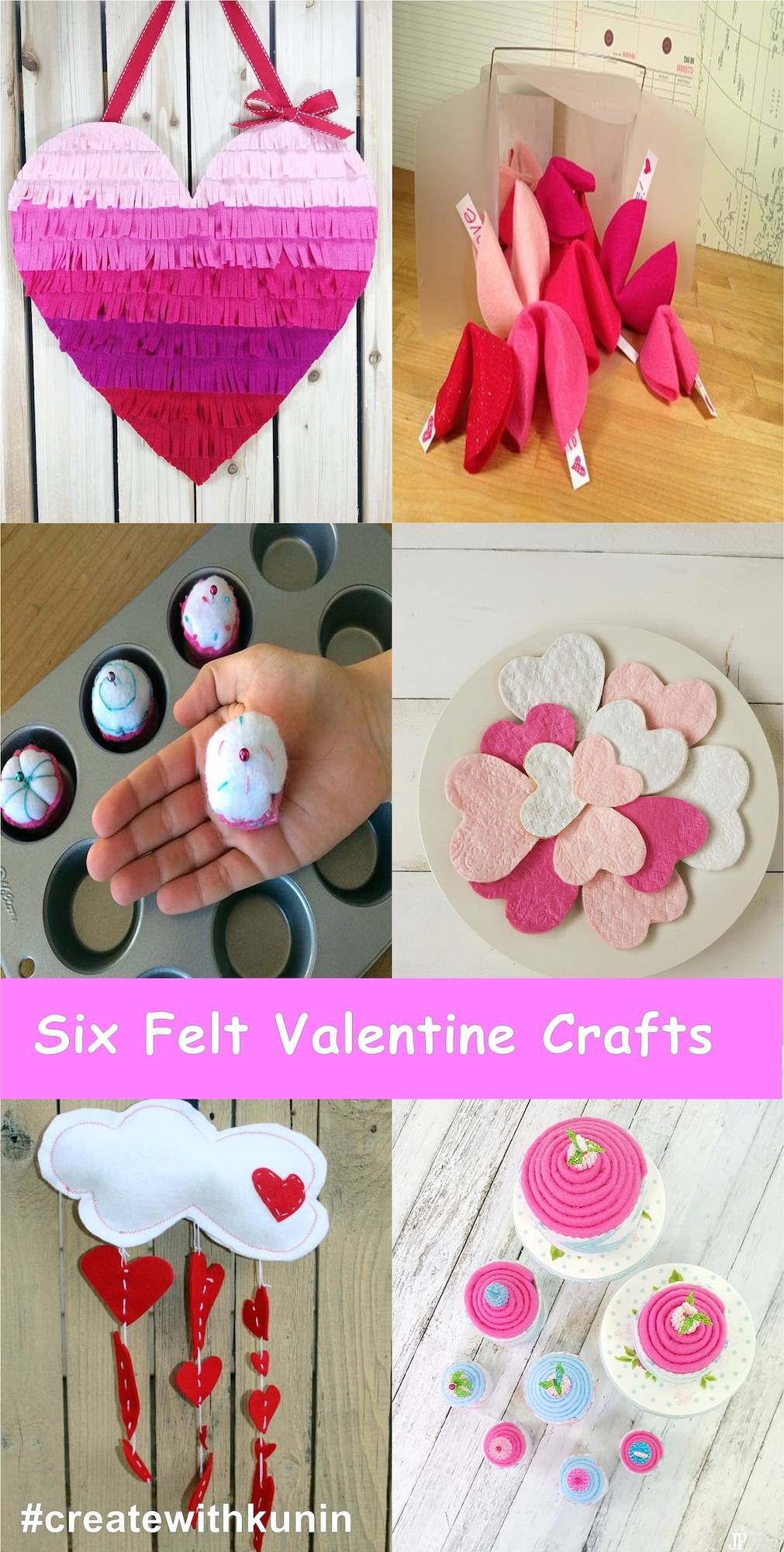 Six Felt Valentine Crafts - Kunin Felt