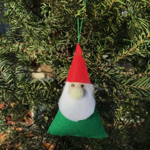 Felt Gnome Ornament