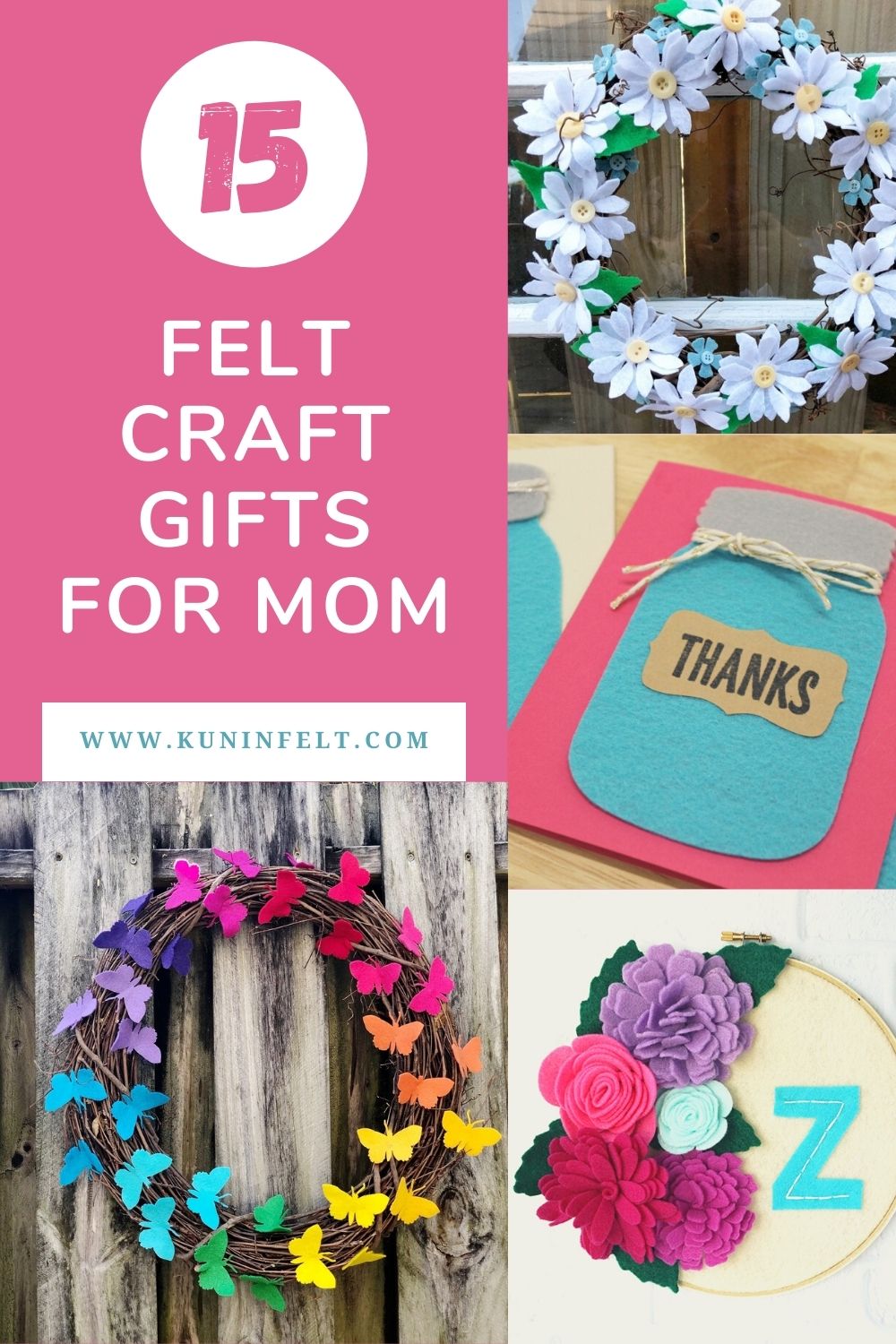 Quick & Easy Mother's Day Gift: Felt Flowers - Happiness is Homemade