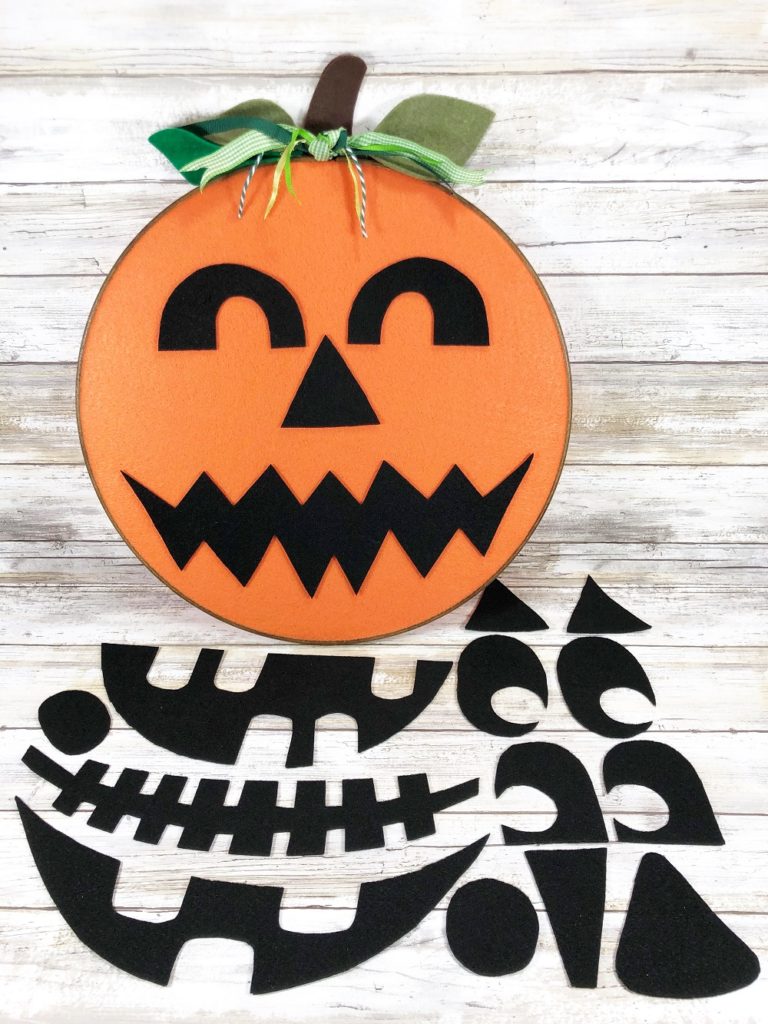This image has an empty alt attribute; its file name is BW-PHOTO-11-DIY-JACK-O-LANTERN-EMBROIDERY-HOOP-Face-768x1024.jpg