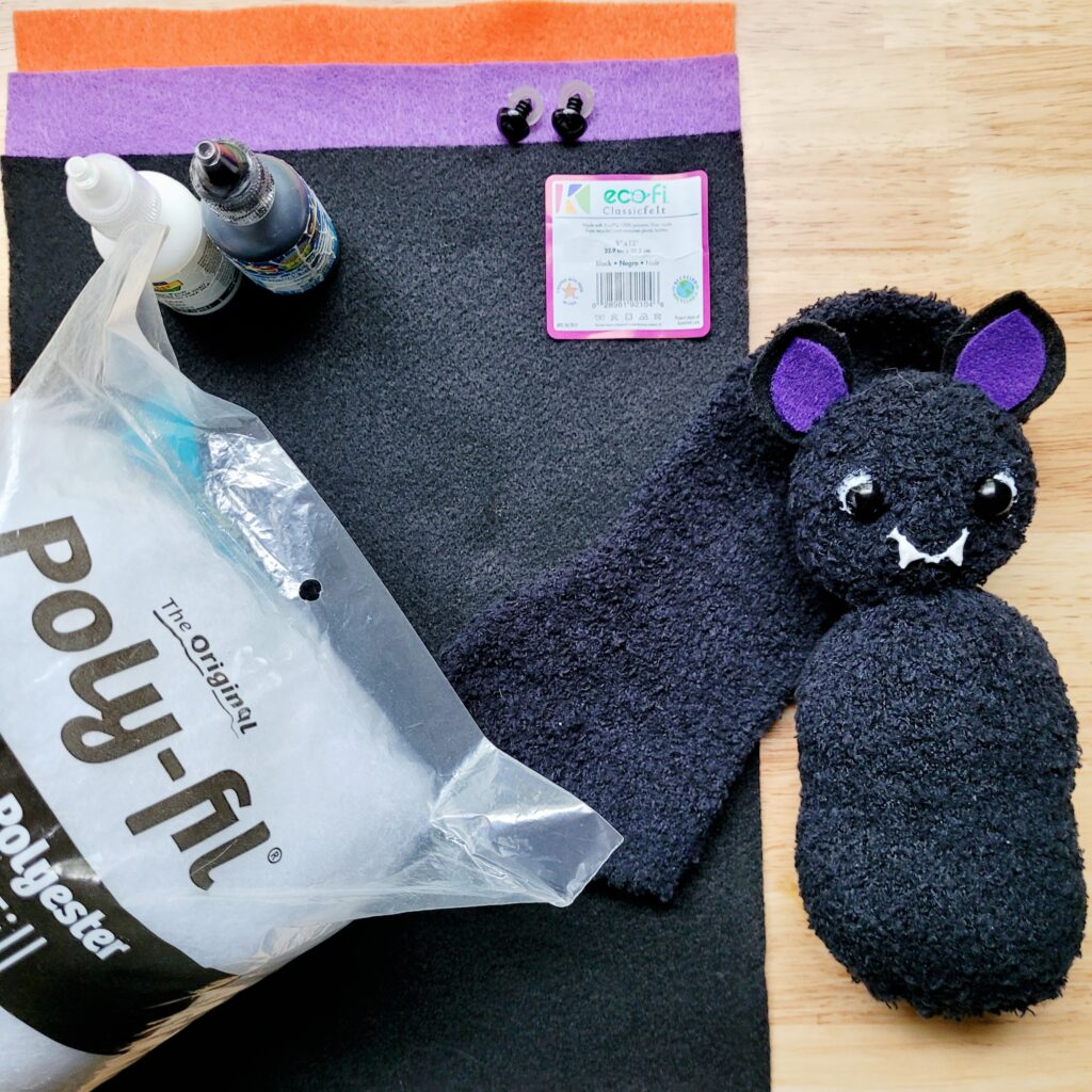 Supplies for Bat Stuffie